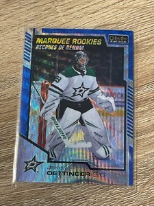 2020-21 O-Pee-Chee OPC Platinum Blue Surge Rookies RC #175 Jake Oettinger