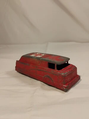 Винтажная красная краска для машины скорой помощи Midgetoy 1960-е сделано в США 4 дюйма - Изображение 1 из 4