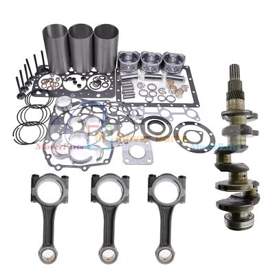 Overhaul Rebuild Kit &Connecting Rod &Crankshaft for Kubota D1105 D1105BH Engine - Image 1 of 3