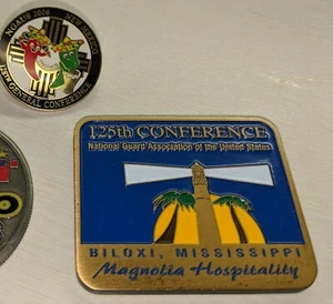 NGAUS 2006 128th Conference New Mexico pin 125th Conference Biloxi MS coin - Picture 1 of 4
