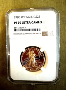 1996-W 1/2 oz Proof Gold American Eagle PR 70 NGC - Picture 1 of 2