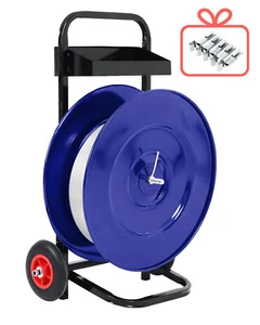 Blue Heavy Duty Strapping Dispenser Banding Cart for PET Strapping Roll/PP Strap - Picture 1 of 6