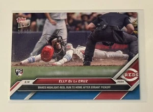 16/49 Elly De La Cruz RC* - 2024 MLB TOPPS NOW Reds Card 307 HIGHLIGHT-REEL RUN - Picture 1 of 3
