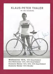 Klaus-Peter THALER - Deutschland - cycling - 4x Weltmeister 1973 ... - Bild 1 von 1