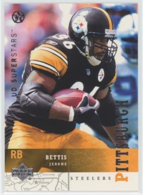 Jerome Bettis - 2002-03 Upper Deck Superstars #195 - Steelers, NFL HOF - Image 1 of 2