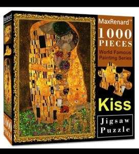 Puzzle Il bacio MaxRenard Gustav Klimt 1000 pezzi sarebbe dipinto famoso - Foto 1 di 8