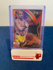 2023 Select UFC JOSE ALDO Selective Swatches Red Prizm /99