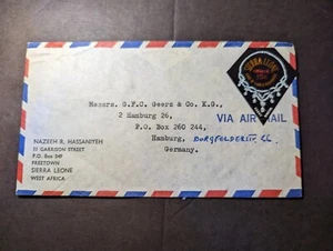 Sierra Leone Airmail Cover Freetown to Hamburg Germany - Picture 1 of 2