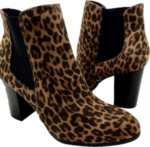 black booties with leopard heel