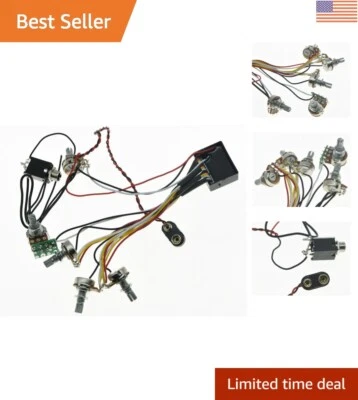 High-Quality Pre-Wired 3 Band EQ Electric Bass Preamp Circuit for Superior Sound - Image 1 of 4