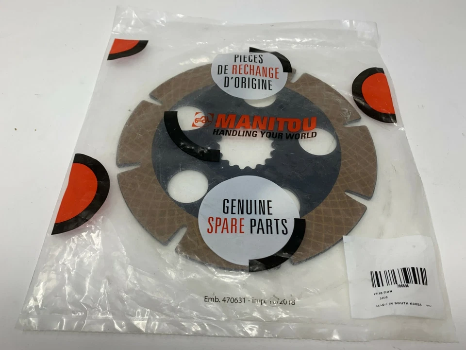 NEW Manitou Forklift Front Brake Disc 786594 Fast Free Shipping!