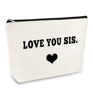 Sister Gifts from Sister Makeup Bag Gift for Women Her Sister Travel Cosmetic... - Picture 1 of 7
