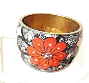 IMAN Global Chic Bold Statement Flower Armreif Armband Vintage - Bild 1 von 4