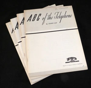 ABC of the Telephone by Frank E. Lee 4 Vols of Telephony Articles 1944-1961 BCPA - Picture 1 of 13