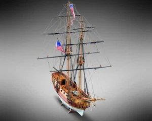 Blue Shadow Ship IN Wood 1:64 Wooden Ship Kit Mamoli - Picture 1 of 2