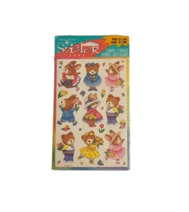 Pegatinas American Greetings Forget Me Not papelería osos primavera Pascua amor - Imagen 1 de 2