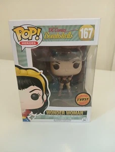 Wonder Woman (CHASE) 167 ~ DC Comics Bombshells ~ Funko Pop Vinyl + PROTECTOR - Picture 1 of 7