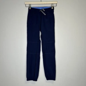 Ivivva Girls Navy warm up pants zip legs 8 - Picture 1 of 12