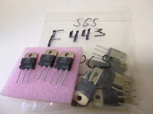 2 Stück/  2 pieces SGSF443 NPN HIGH VOLT FAST POWER TRANSISTOR SGSF442 441 - Picture 1 of 3