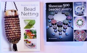 2 Beading Books - Beginner's Guide to Bead Netting & Showcase 500 Beaded Jewelry - Picture 1 of 5