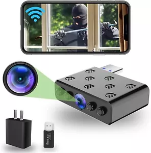 Mini Camera WiFi 1080P Small Wireless Baby Monitor USB Plug Home Security Su - Picture 1 of 8