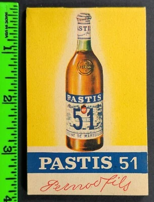 Bloco de notas vintage Pastis bebidas alcoólicas bloco de notas em branco - Imagem 1 de 2