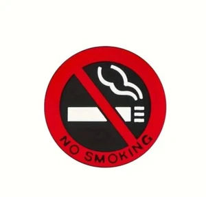 Señales de no fumar para un interior de coche limpio y saludable fáciles de aplicar y quitar - Imagen 1 de 6
