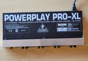 Behringer PowerPlay Pro-XL HA4700 4-Channel Headphones Amplifier System Used - Picture 1 of 7