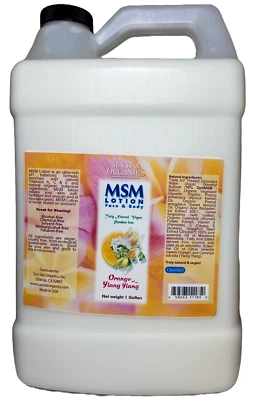 Loción Sun Star Organics Orange Ylang Ylang MSM - 1 galón Foto 1 de 3