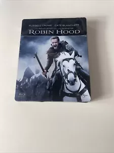 Robin Hood bluray steelbook case Russell Crowe Cate Blanchett vgc free postage - Picture 1 of 3