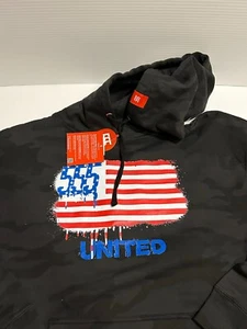 Triple Nikel Streetwear United USA Flag Graphic Logo Unisex Hoodie Size Medium - Picture 1 of 4