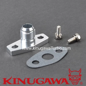 Billet Alumimum Turbo Oil Return Flange -8 AN Garrett GT15 GT17 GT20 - Picture 1 of 2