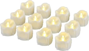 LED Tea Lights Flameless Candle with Timer, 6 Hours on and 18 Hours Off, 1.4 ... - Picture 1 of 7