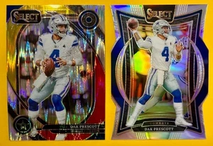 2024 DAK Prescott Select 2 Card Prizm Lot! Silber Stanzform + rot/gelber Schock! - Bild 1 von 2