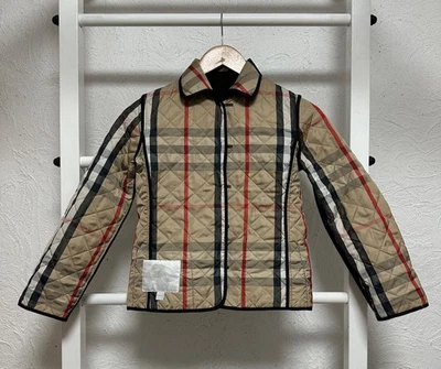 Chaqueta Burberry Niños Niñas Negra Cuadros Nova Talla 8Y 128cm Cuadros Completos Foto 1 de 4