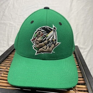 North Dakota Fighting Sioux Mütze Kappe nicht verstellbar Herren 7 1/8 grün NCAA Hockey College - Bild 1 von 11