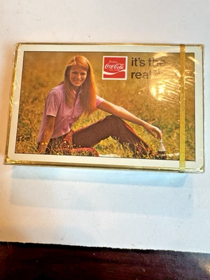 1960-70s Coca-Cola COKE "It's The Real Thing" Playing Cards Brand New Rare - Image 1 of 4