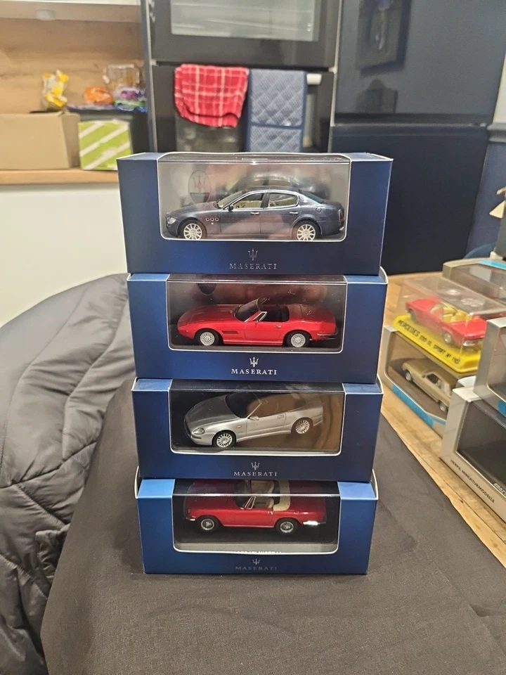 4 Great Looking Boxed Maserati  Diecast Cars - Image 1 of 4