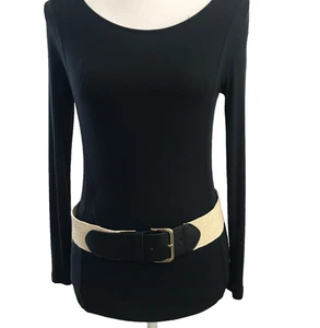 Target Women's Belt Large Black Ivory Cinch Stretch Wide Casual Dress Ladies - Picture 1 of 12