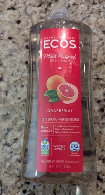 ECOS Plant Powered Dish Soap Grapefruit 25 fl oz - Image 1 of 4