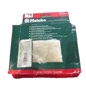 Metabo 624911000 (Fleece) Polishing Pad With Hook And Loop Backing, 115mm - Picture 1 of 3