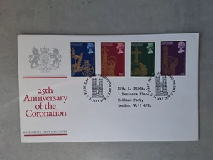 1978 GB Post Office 25th Anniversary of Coronation Illustrated FDC - 31 May 1978 - Picture 1 of 2