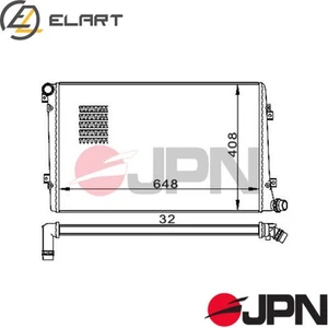 REFRIGERACIÓN MOTOR RADIADOR 60C9063-JPN PARA VW CADDY/III/caja/cuerpo/MPV GOLF TOURAN - Imagen 1 de 7
