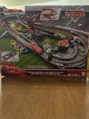 Disney and Pixar Cars Track Set, Piston Cup Action Speedway Playset - Image 1 of 4