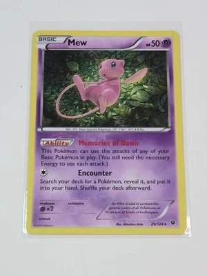 Mew 29/124 Fates Collide Holo Pokemon Card - Image 1 of 4