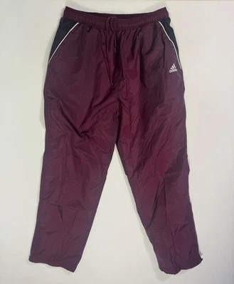 Pantalones Adidas Para Hombre Grandes Camiseta de Pista Forrada Cremallera Tobillo Y2K De Colección Logo Bordado Foto 1 de 4