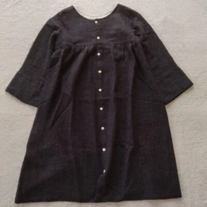 ICHI / ICHI Antiquites Wool Long Blouse charcoal heather gray - Imagen 1 de 4