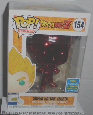 FIGURA VINILO FUNKO POP ANIMACIÓN DRAGONBALL Z SUPER SAIYAN VEGETA 154 NUEVO Foto 1 de 2