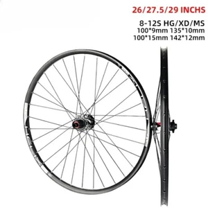 Ruota mountain bike 26 27,5 29 pollici cerchio tubeless 32 fori freno a disco cuscinetto mozzo - Foto 1 di 26