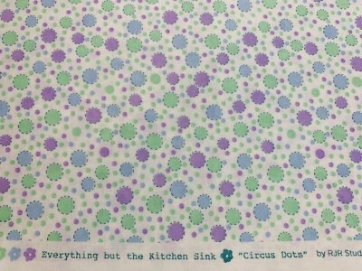 1930s Repro Fabric EVERYTHING BUT THE KITCHEN SINK Floral Darlene Zimmerman FQ - Image 1 of 3